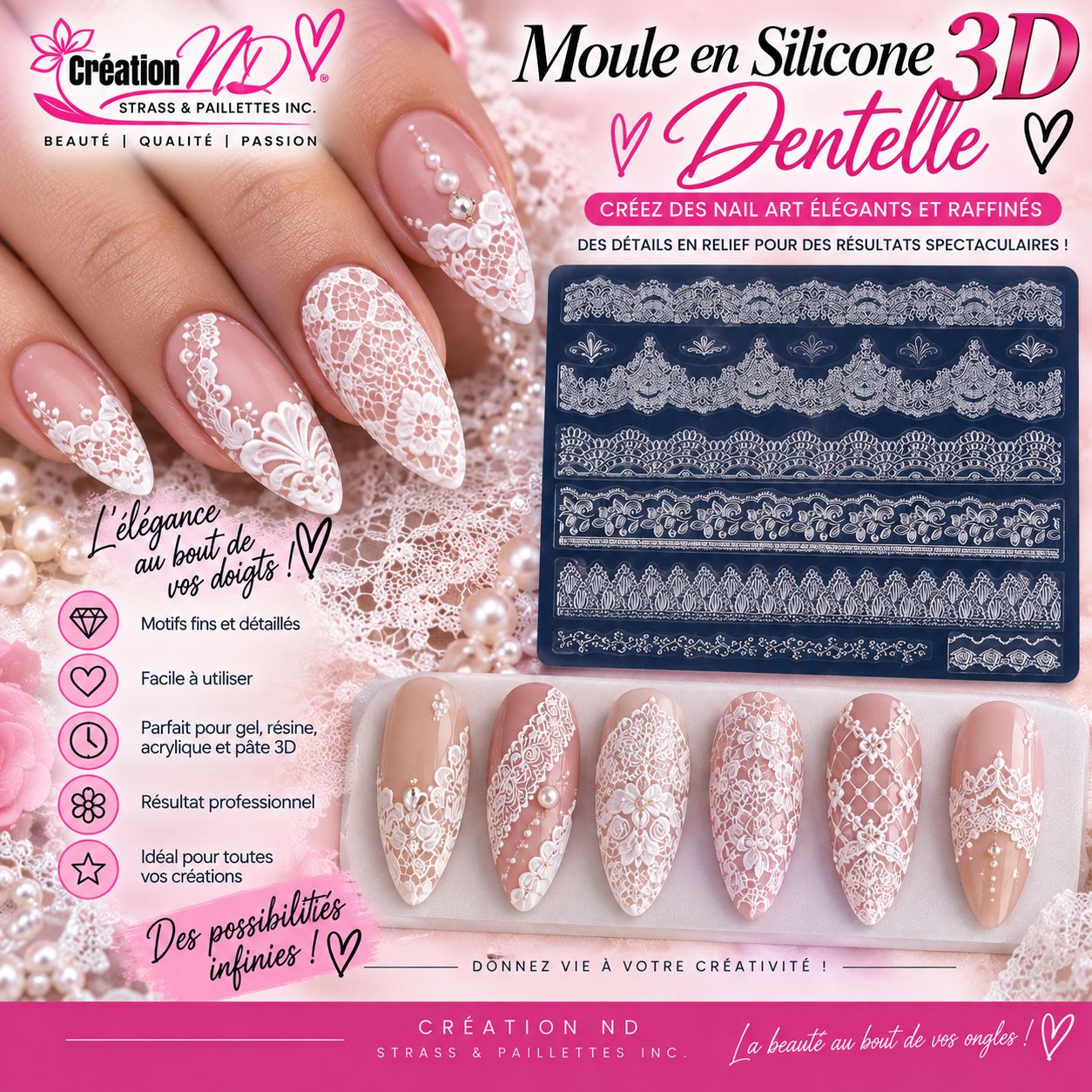 Moule arabesque