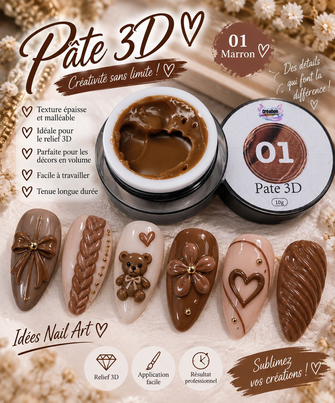 Pâte 3D Chocolat #1