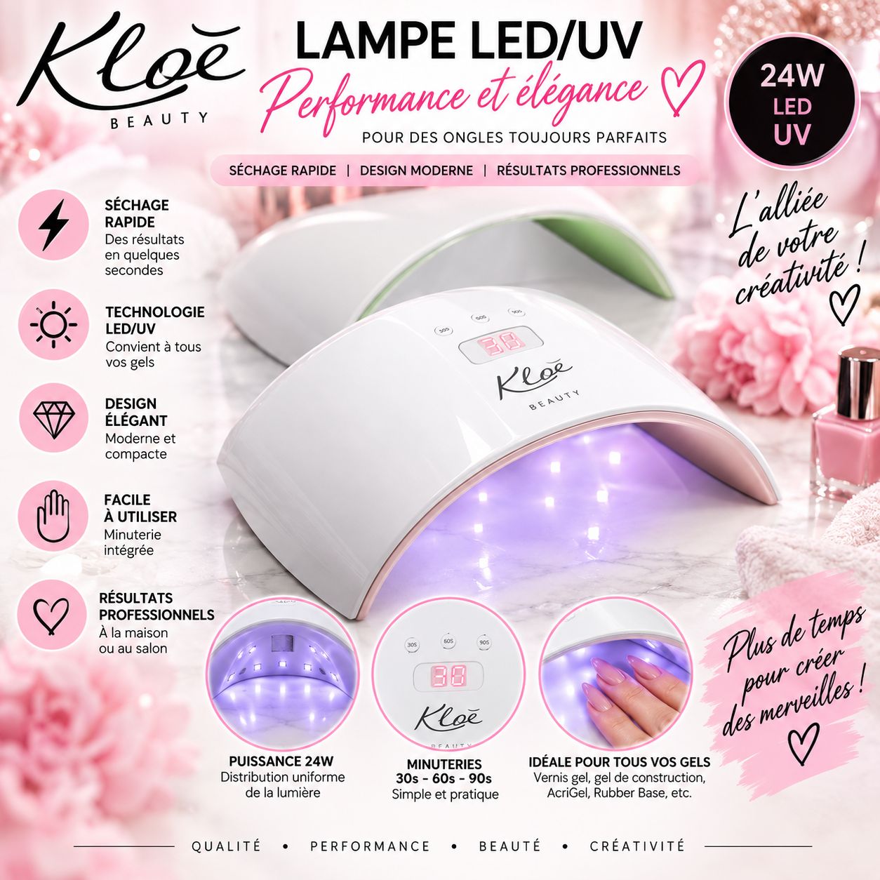 Lampe LED KLOÉ Beauty trend