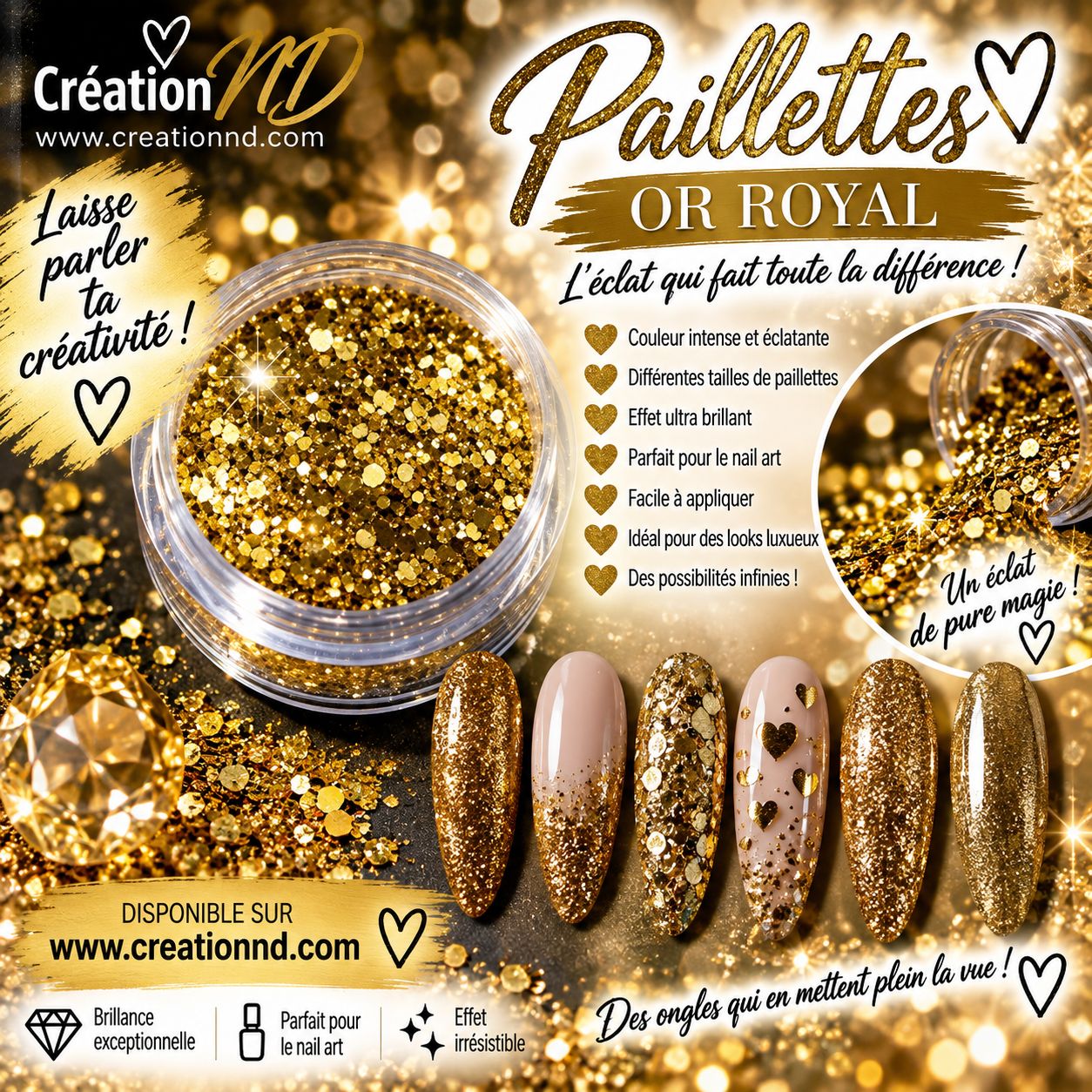 Paillettes Or