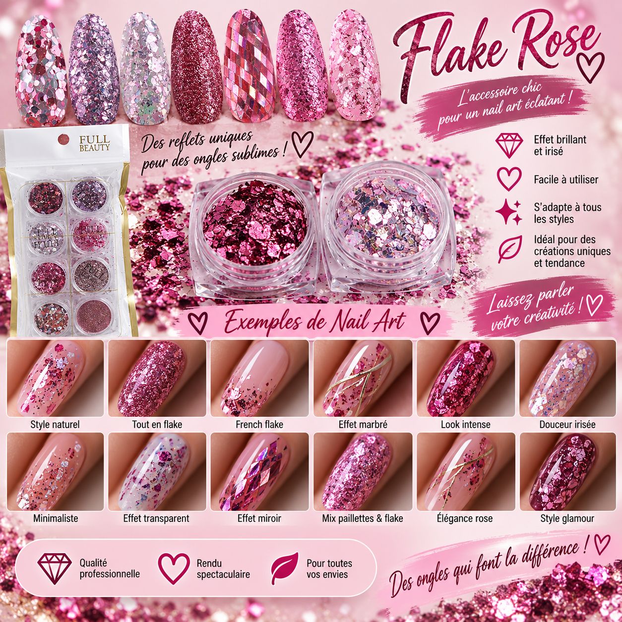 Flake Rose Gold