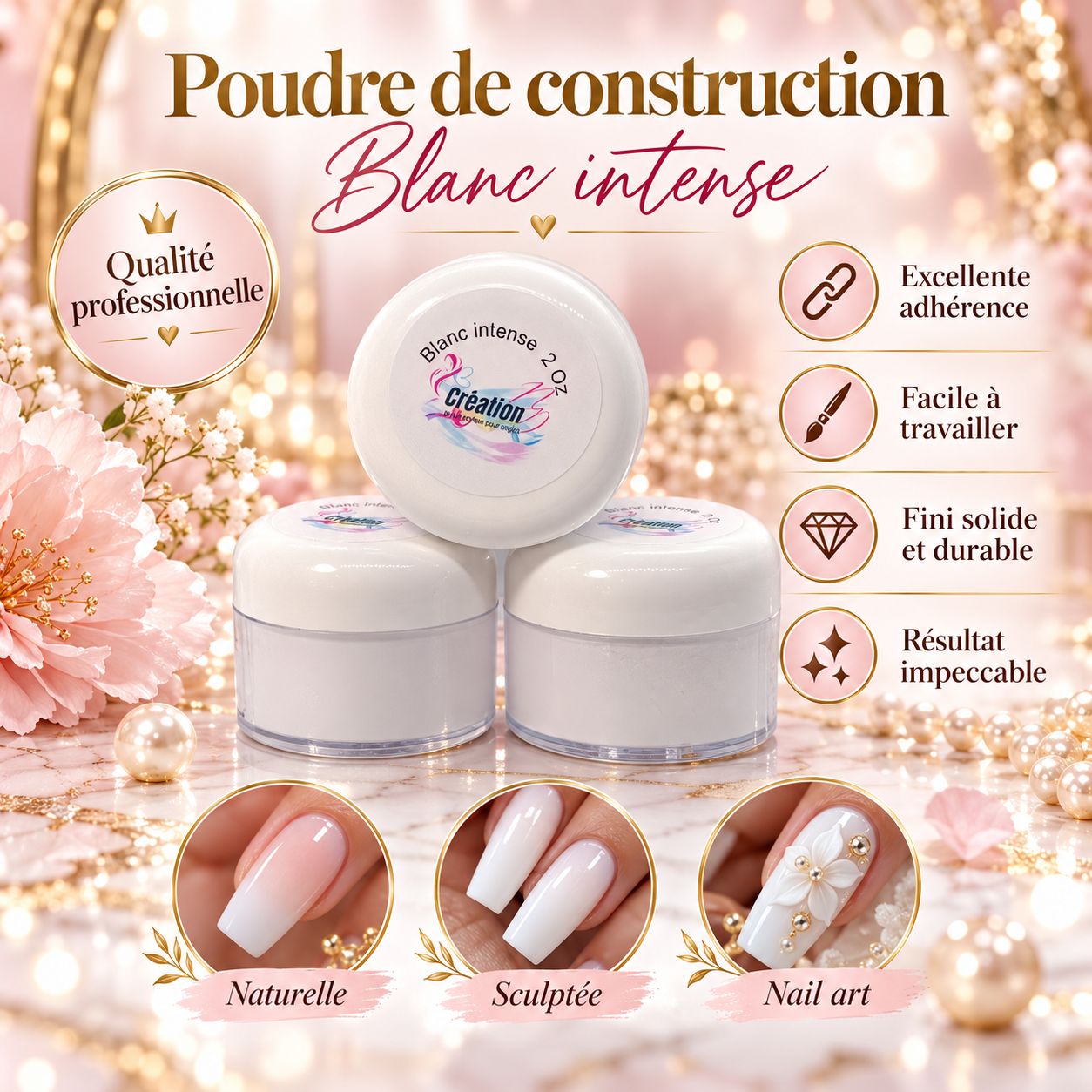 Poudre blanc intense