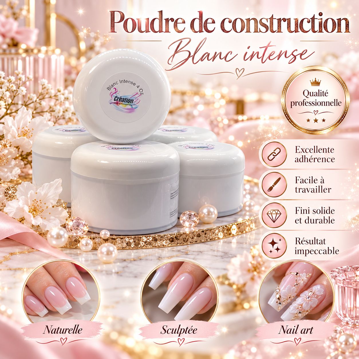 Poudre blanc intense