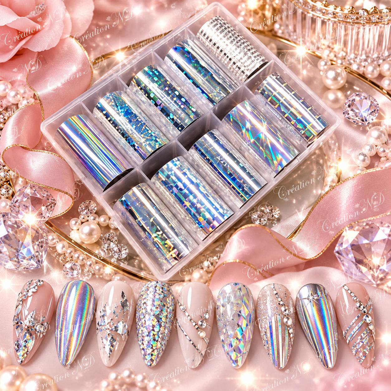 Foils de Noël holographique