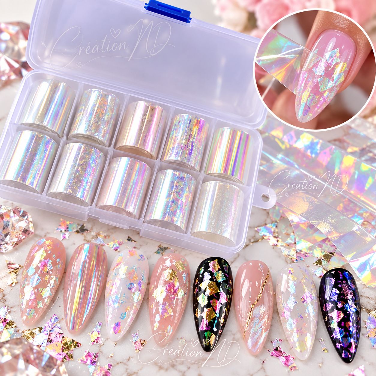 Foils blanc