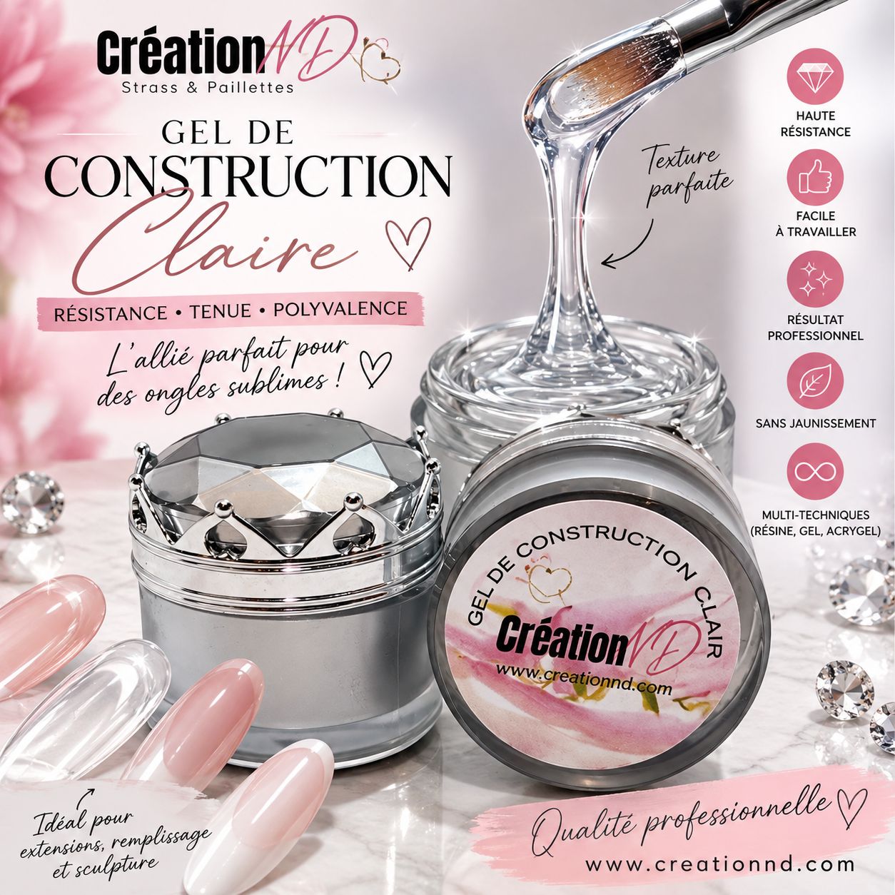 Gel de construction Clair
