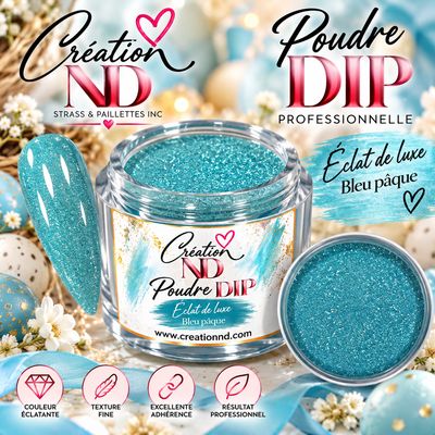 Poudre DIP Éclat de luxe Bleu Pâques