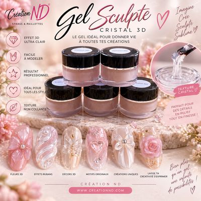 Gel cristal sculpteurs 3D