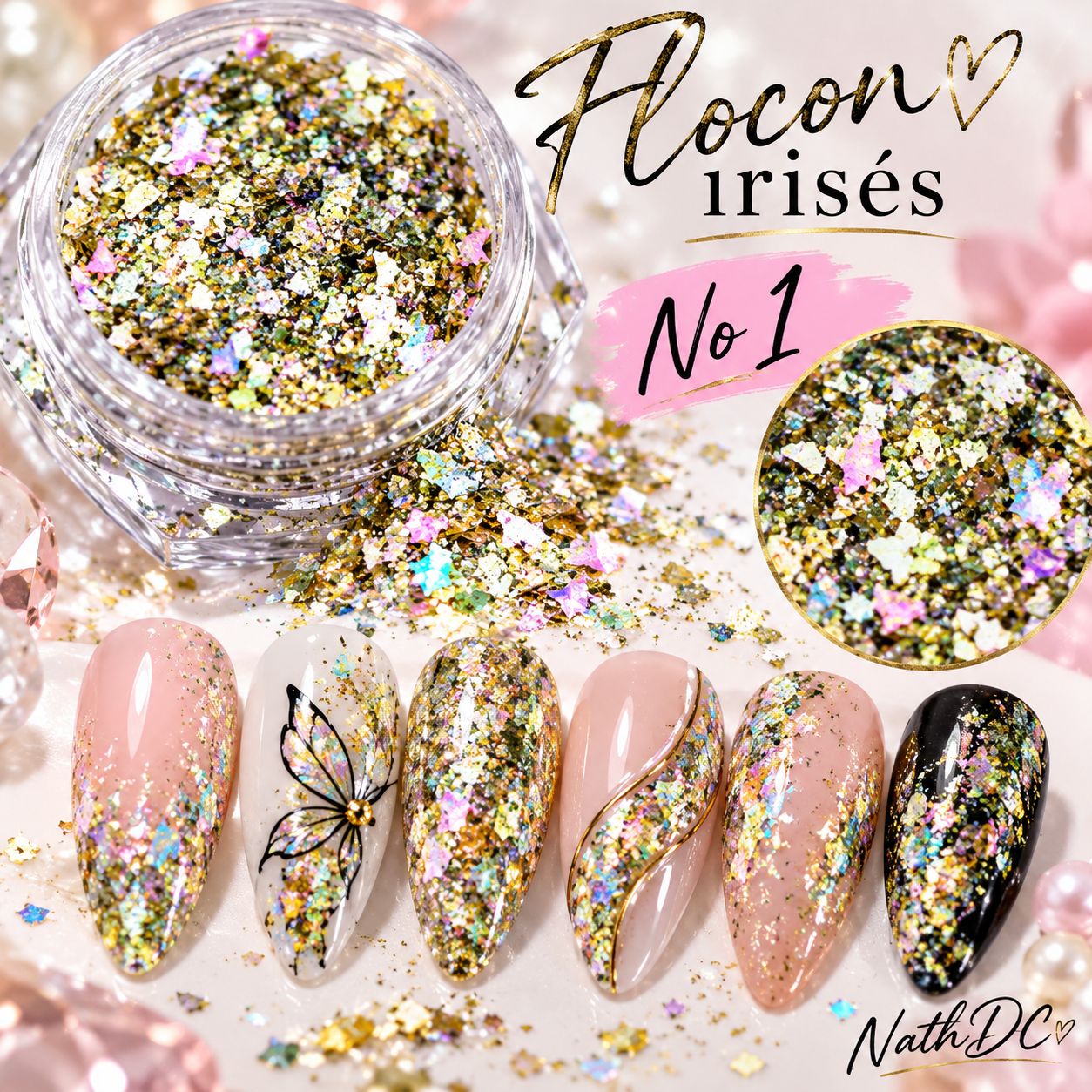 Flocon irisée #1