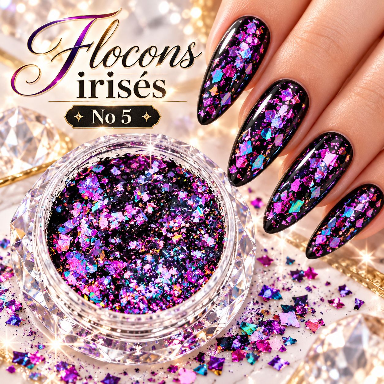 Flocon irisée #5