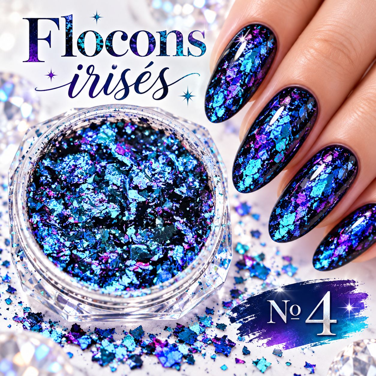 Flocon irisée #4