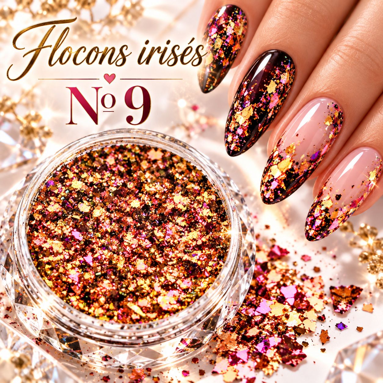 Flocon irisée #9