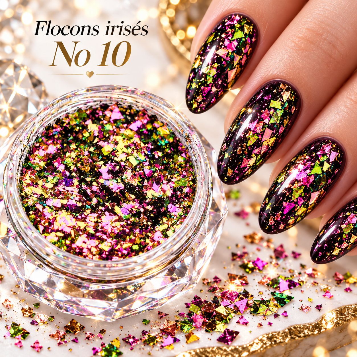 Flocon irisée #10