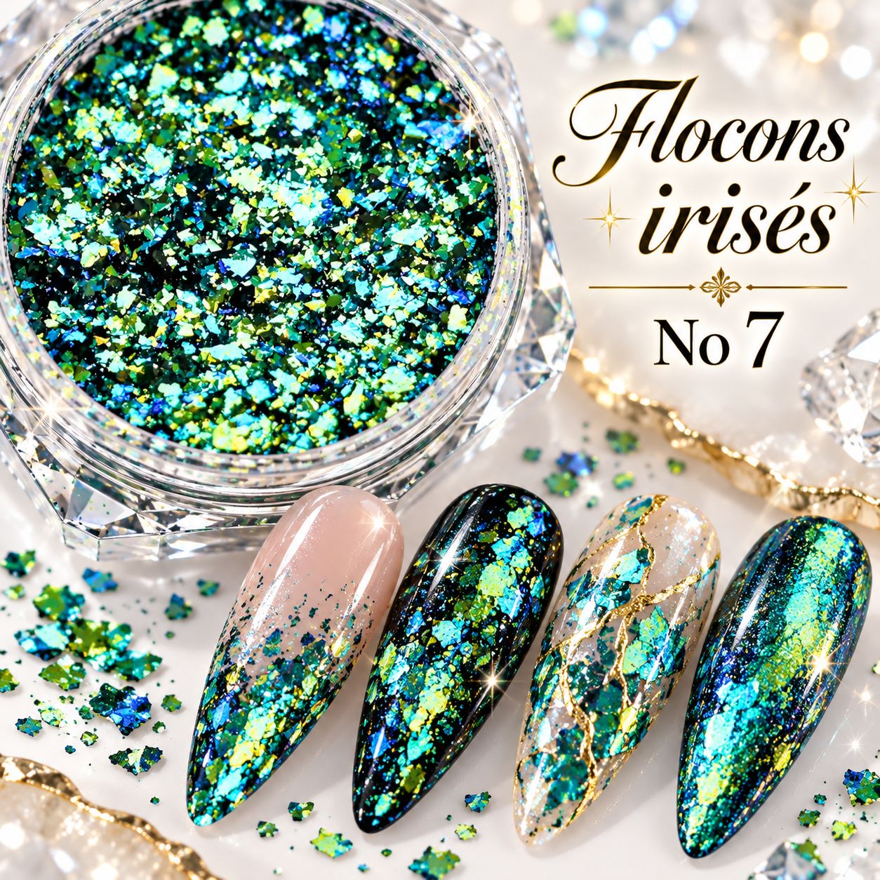 Flocon irisée #7