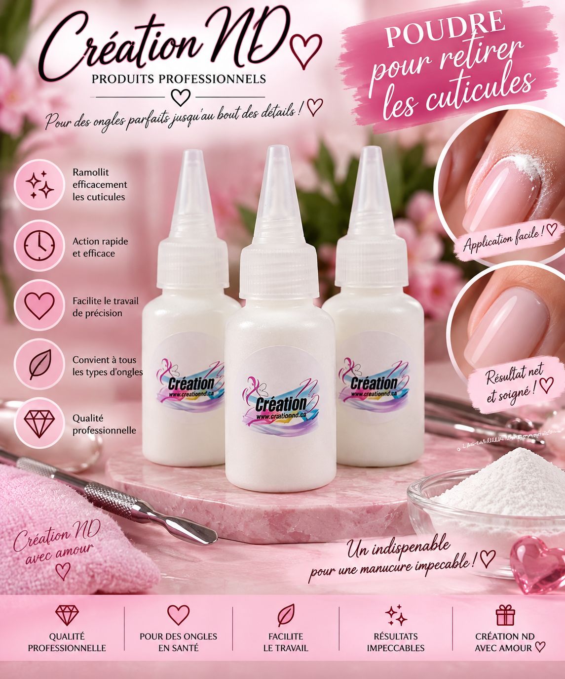 Poudre a cuticules