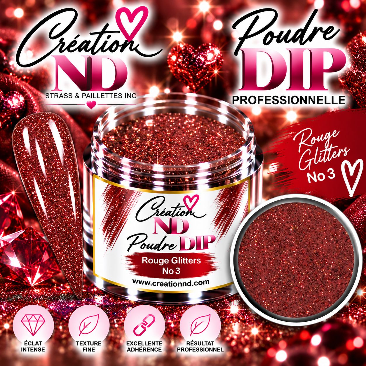 Rouge / glitters No 3