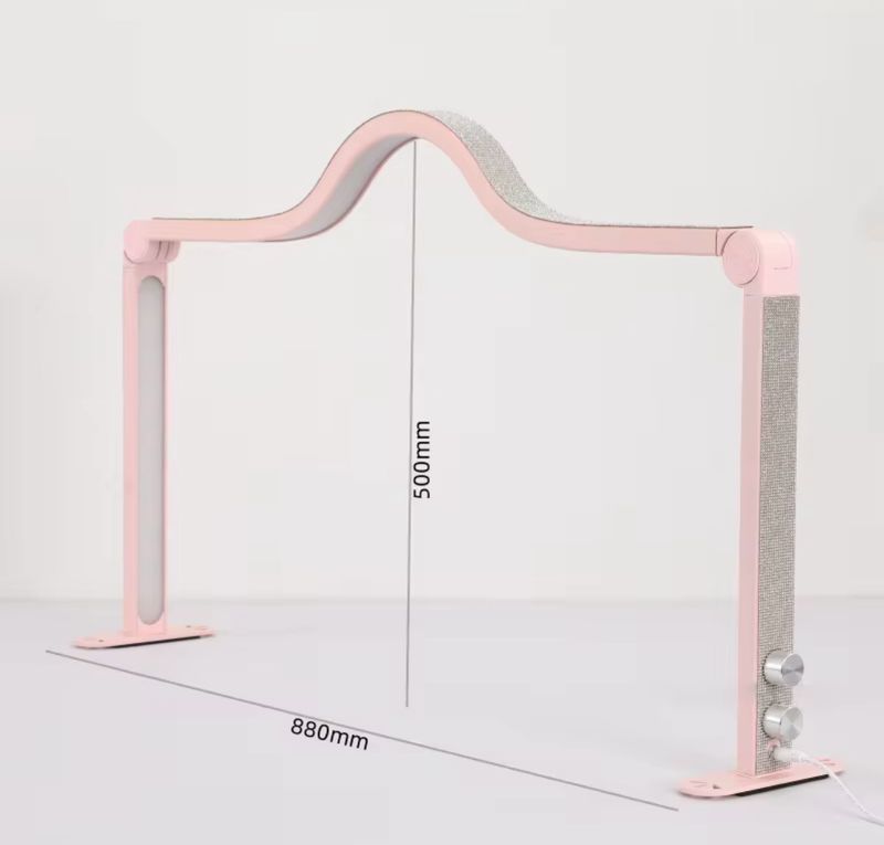 Lampe de table 48W rose avec  strass