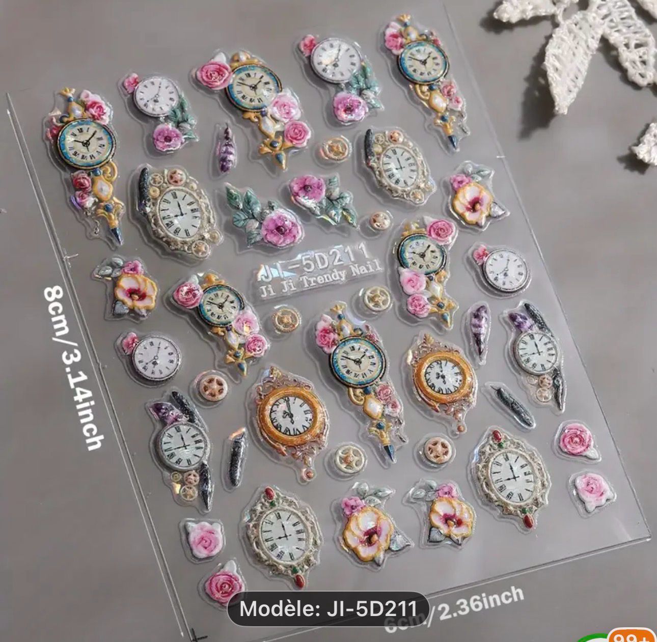 Sticker horloge JL-5D212