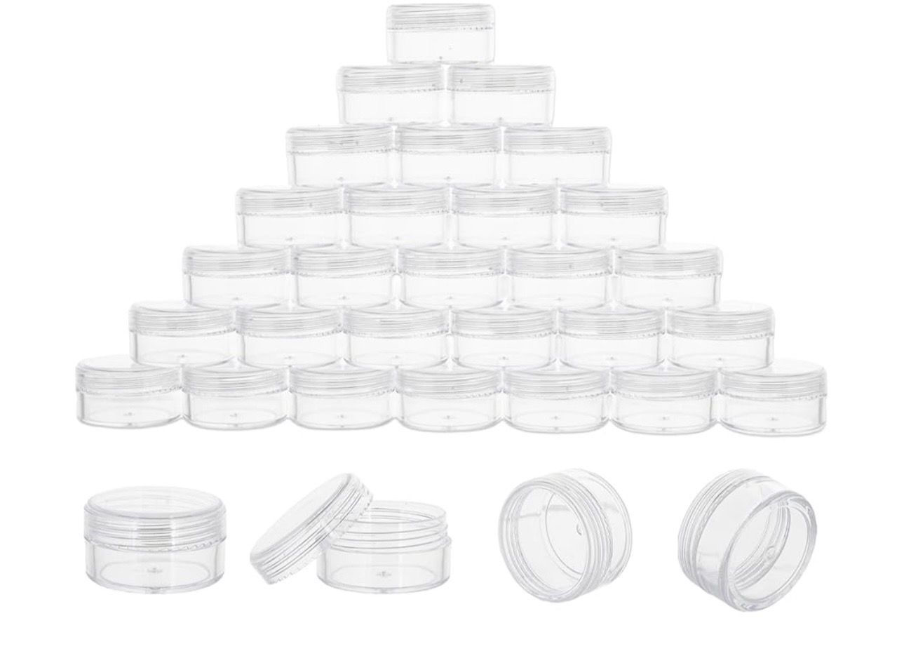 Petit pot translucide demi-onze