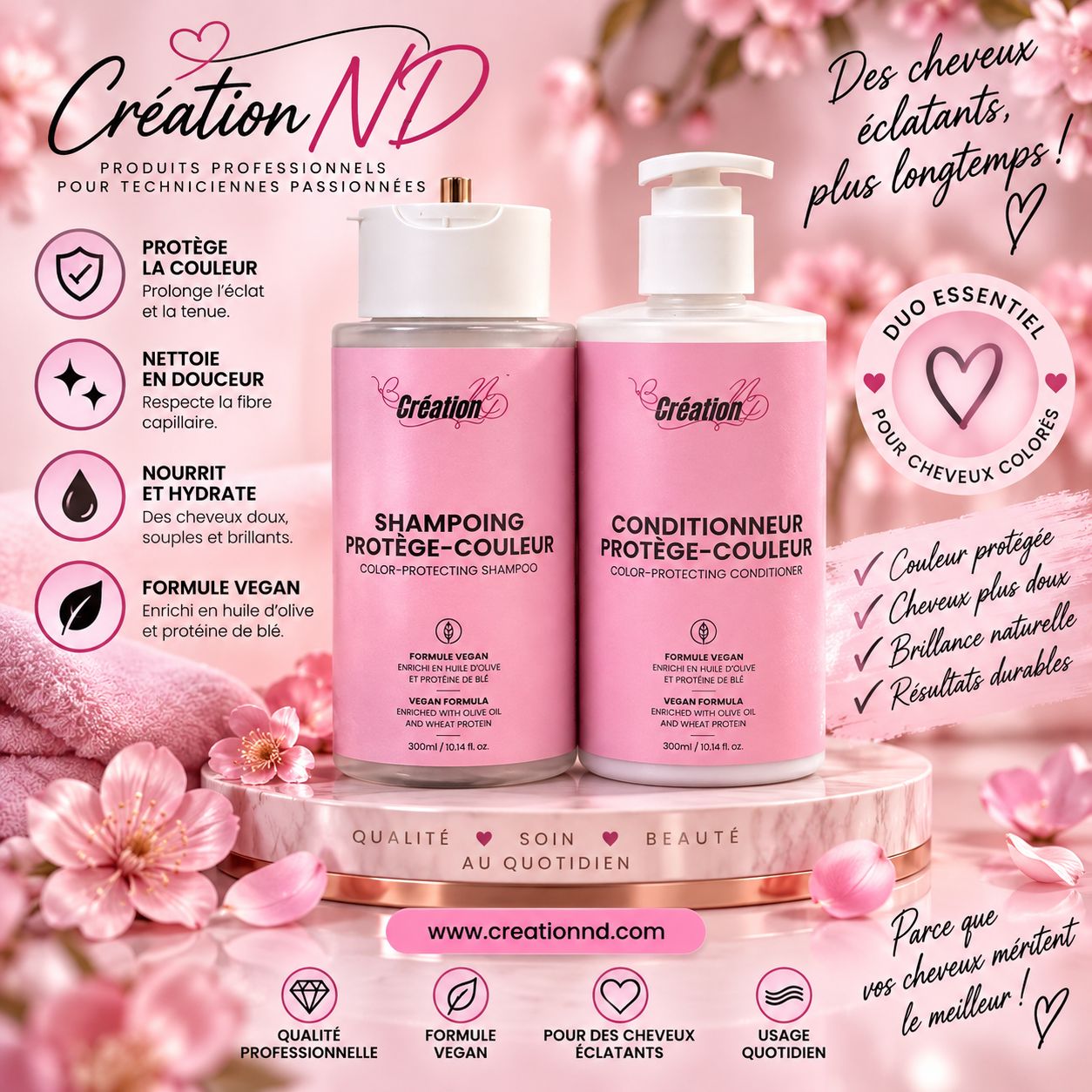 Shampoing et revitalisant
