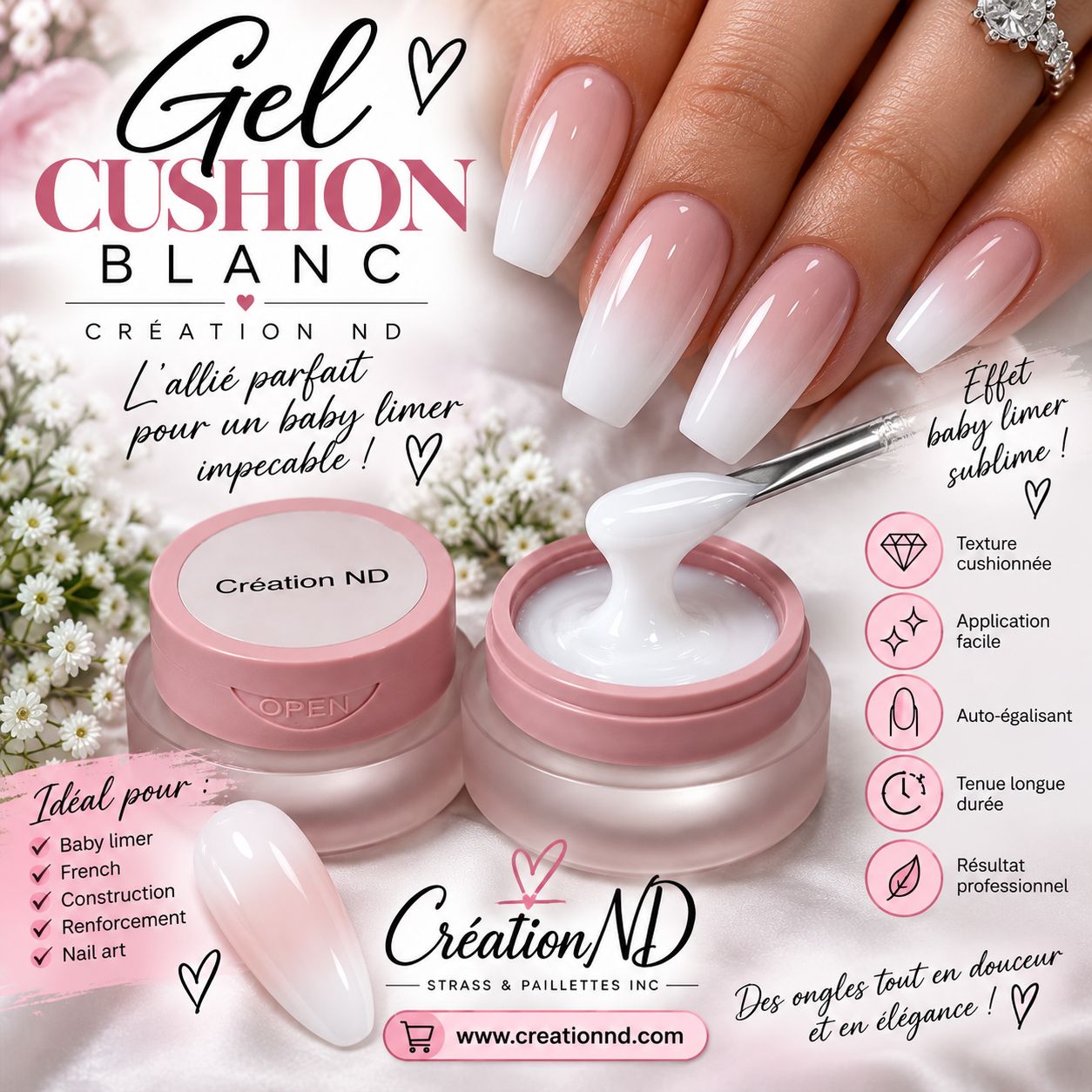 Gel Cushion BLANC 01