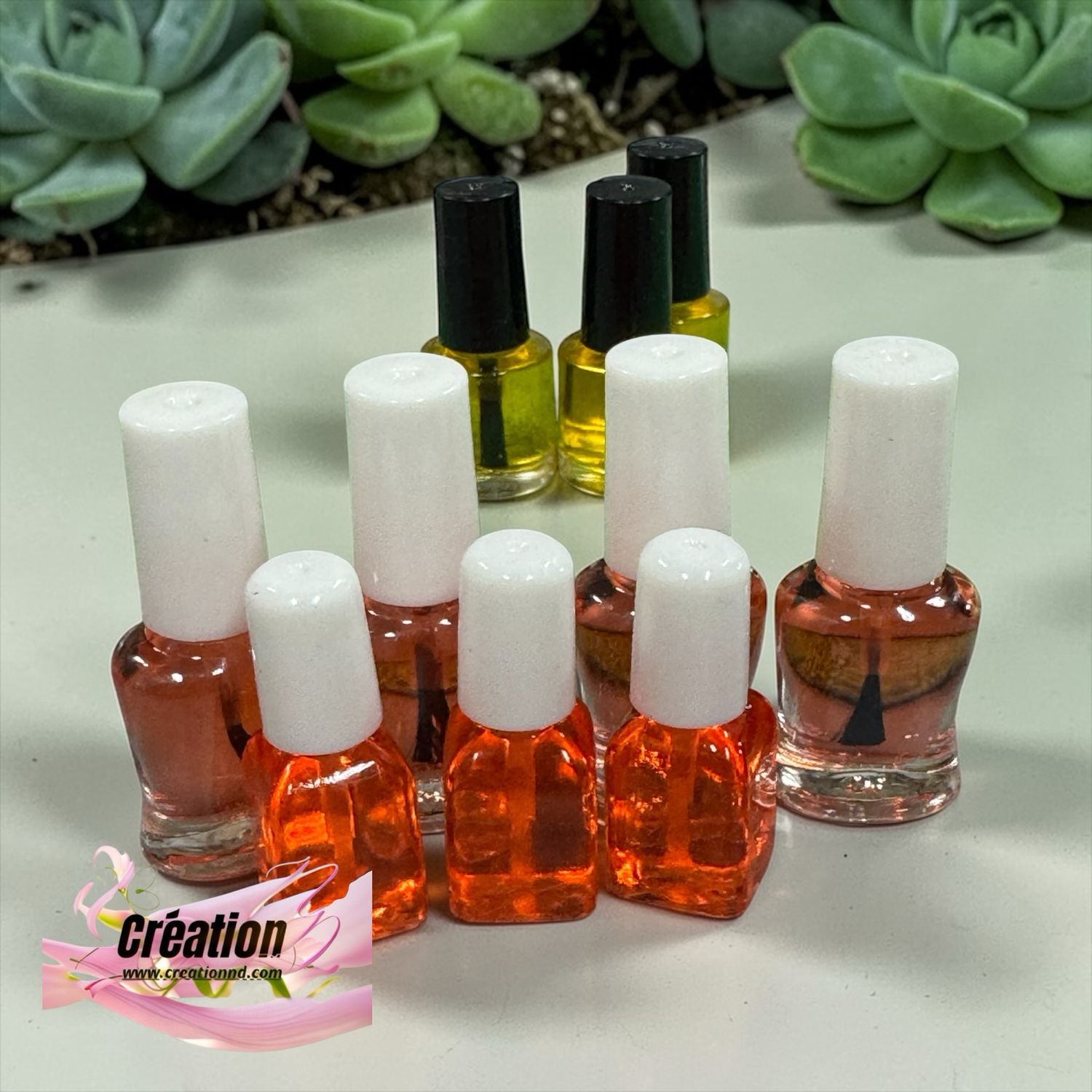 Mini huile à cuticules oranges