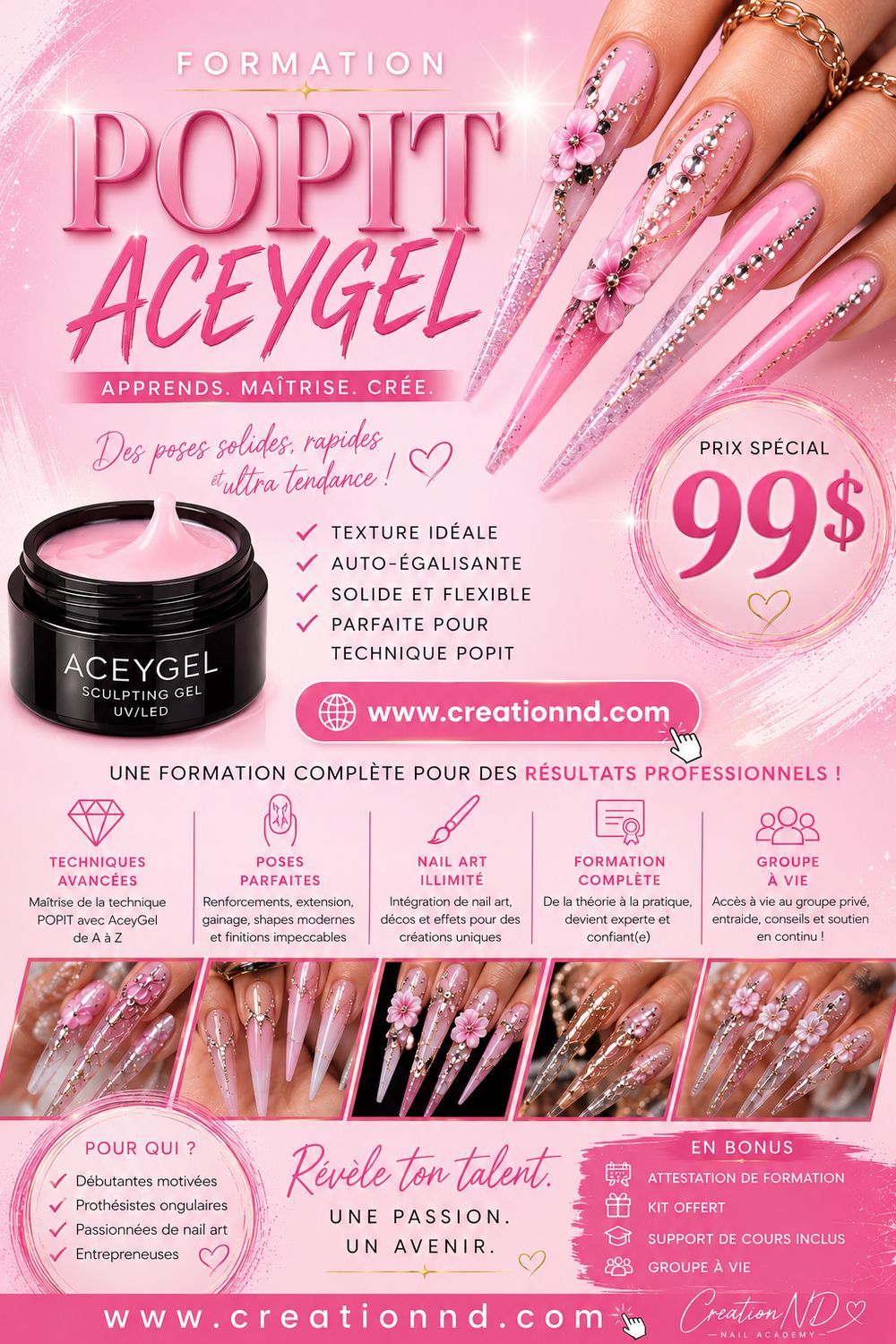 Formation Popit avec L’AcryGel