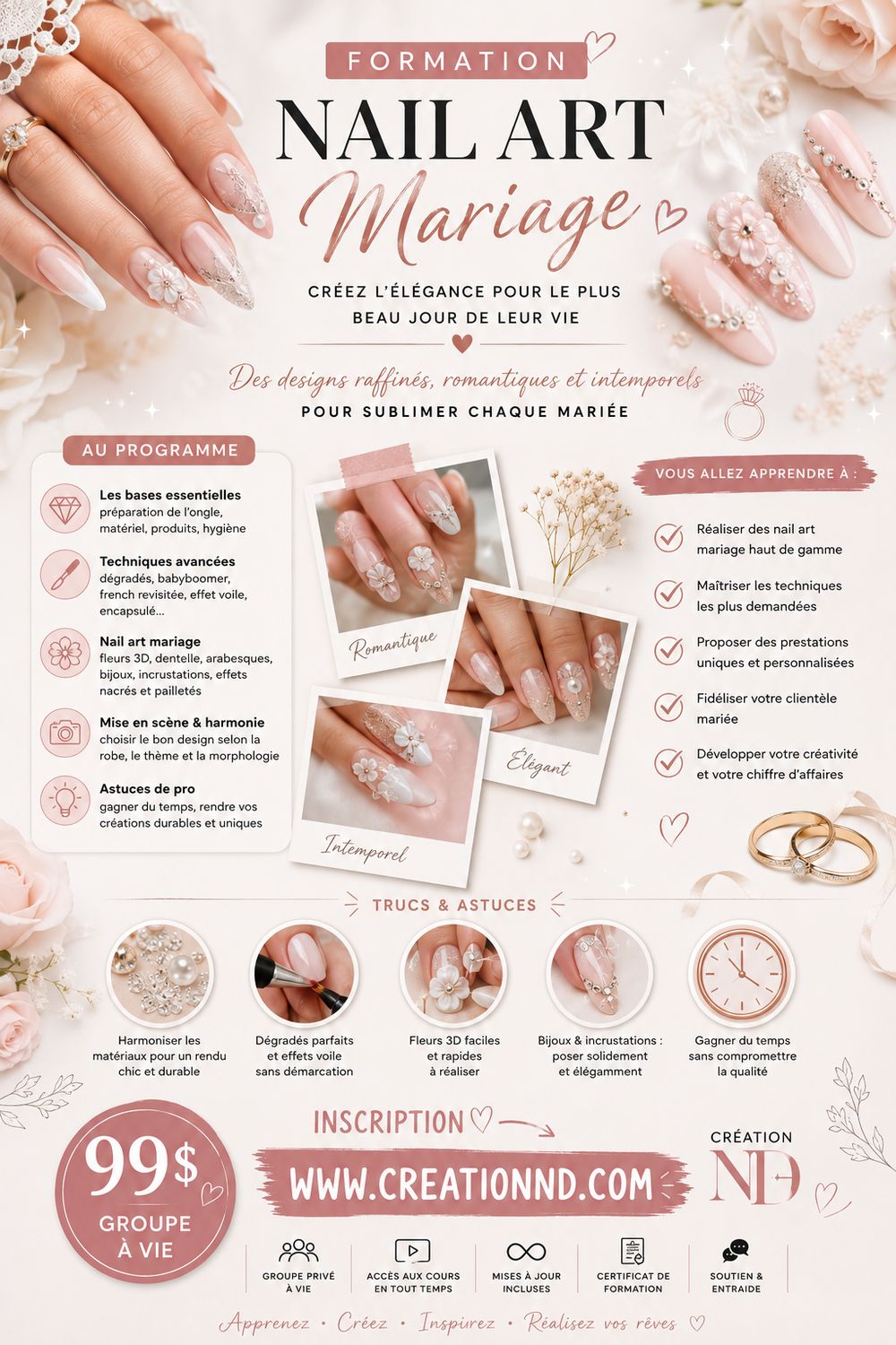 Formation Nail Art mariage