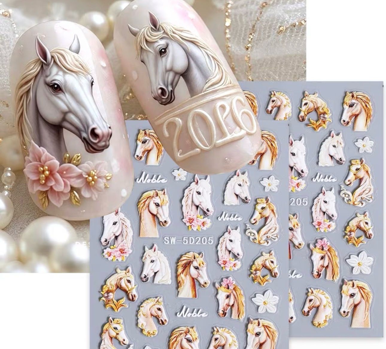 Stickers chevaux SW-5D205