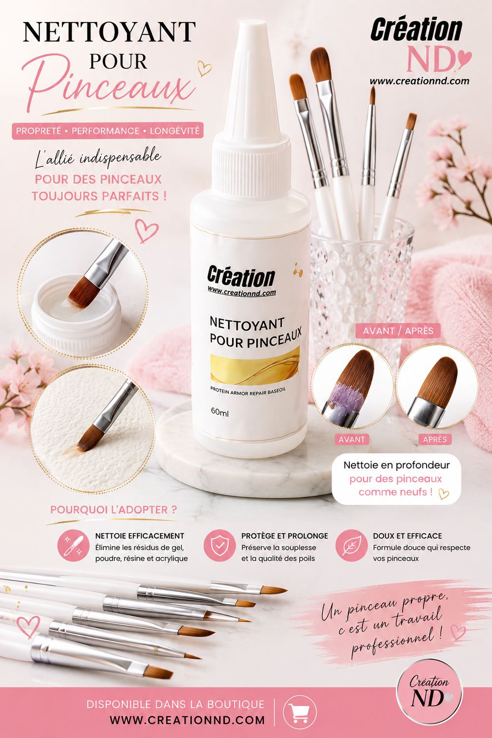 Nettoyant pour gel