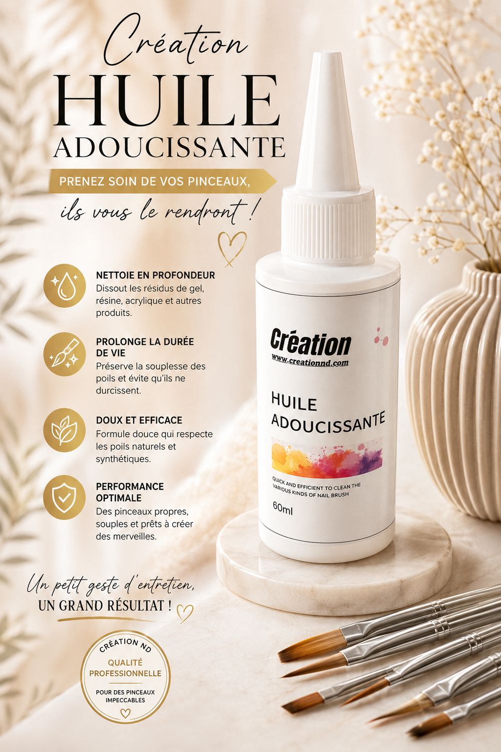 Huile adoucissante