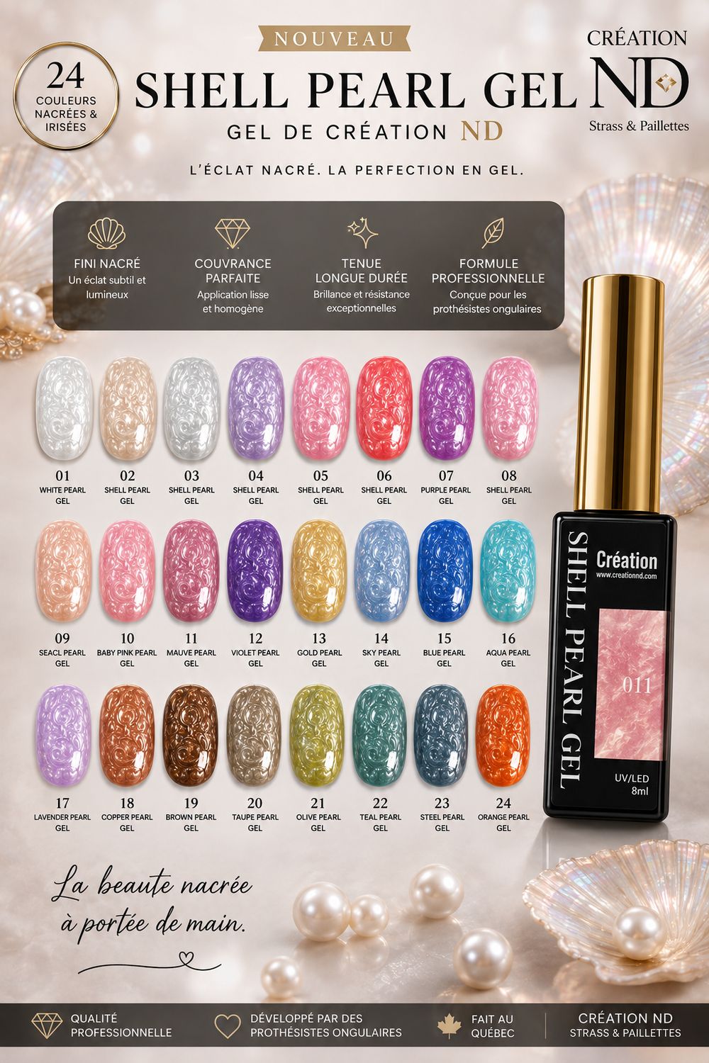 Collection SHELL PEARL GEL