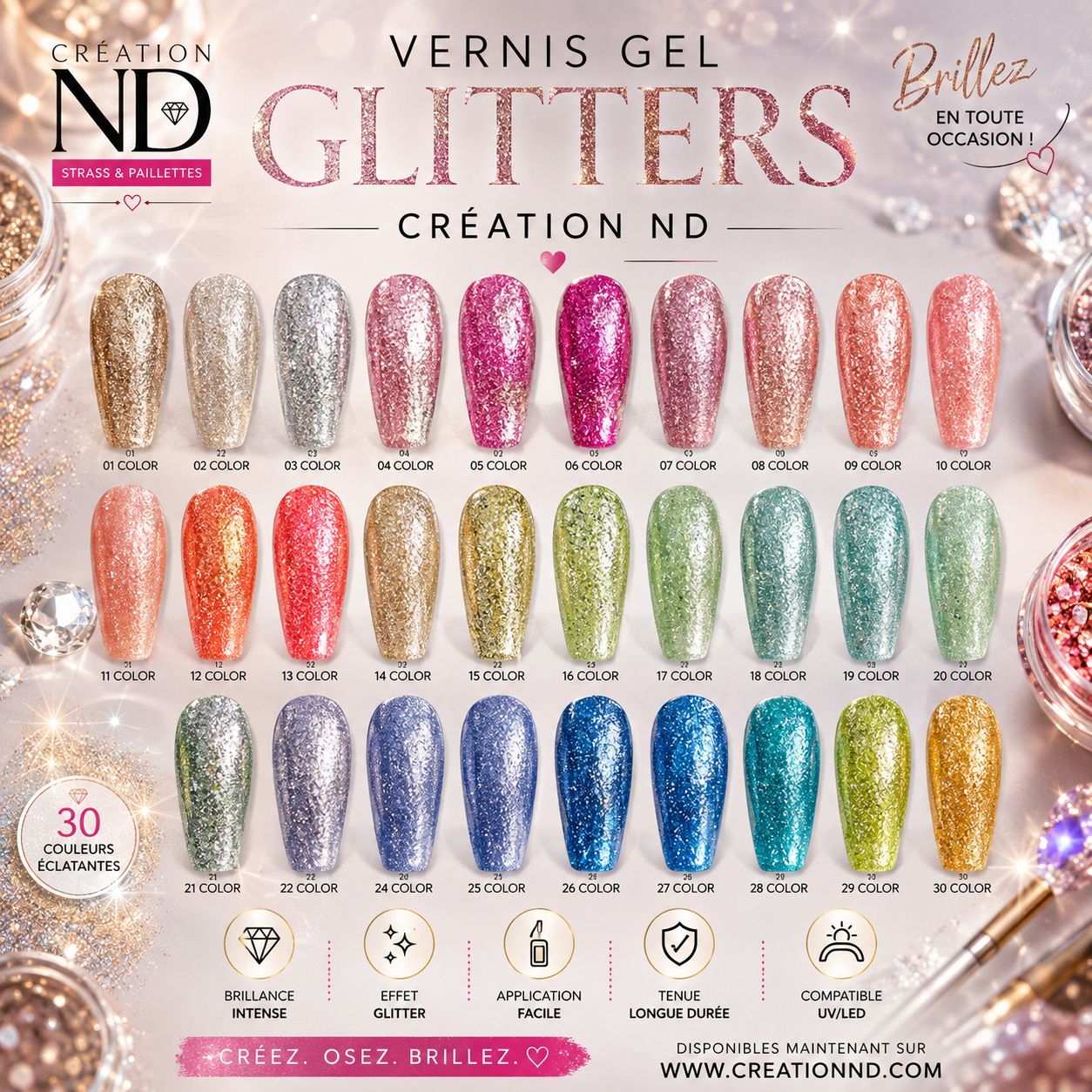 Vernis glitters