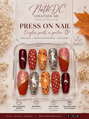 Press-On-Nail automne No 3