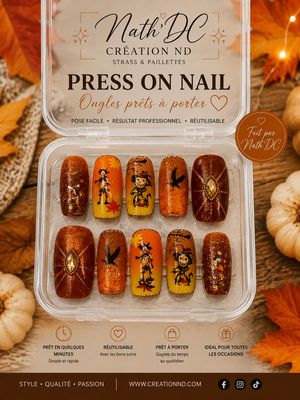 Press-On-Nail Halloween No 16