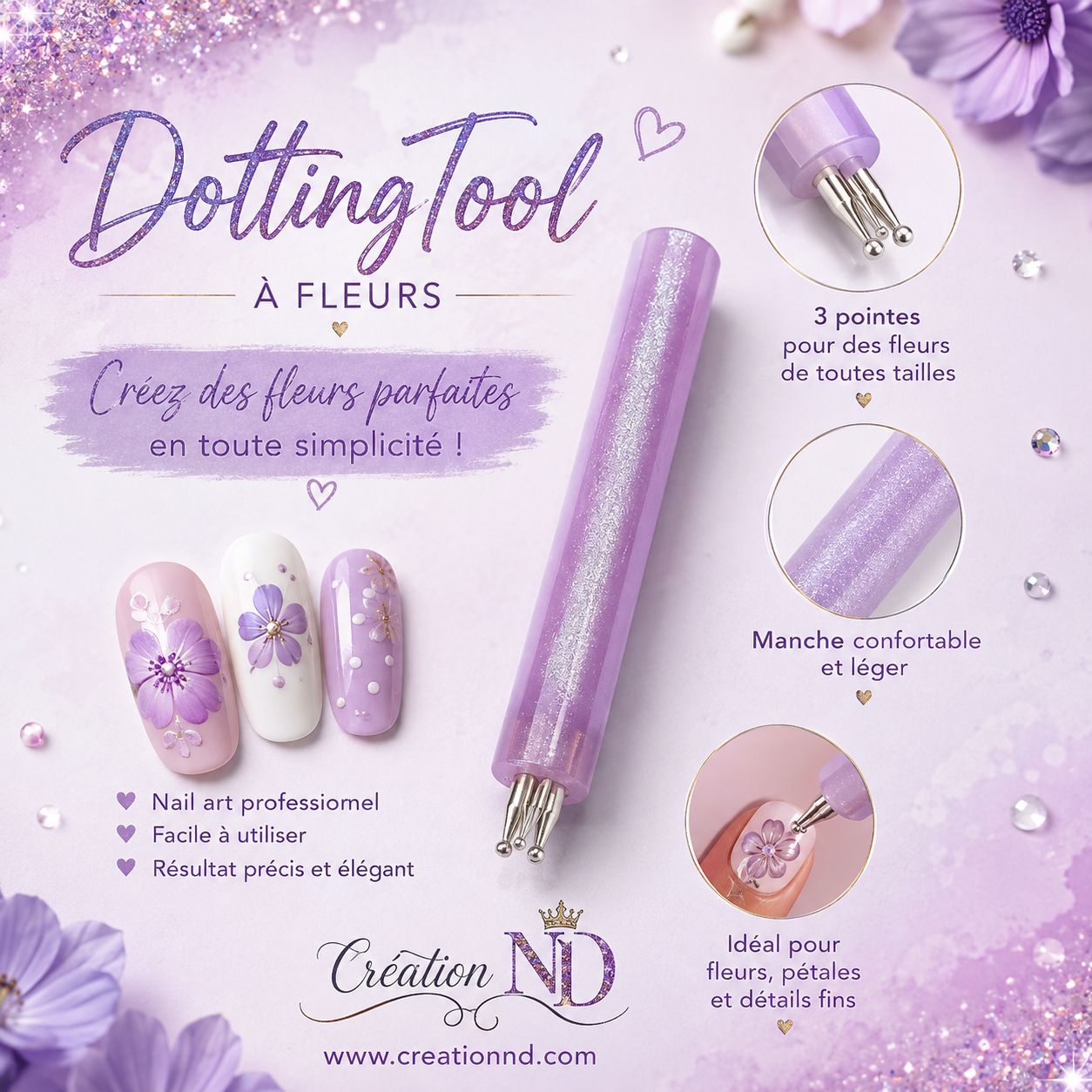 Dotting Tool à fleur
