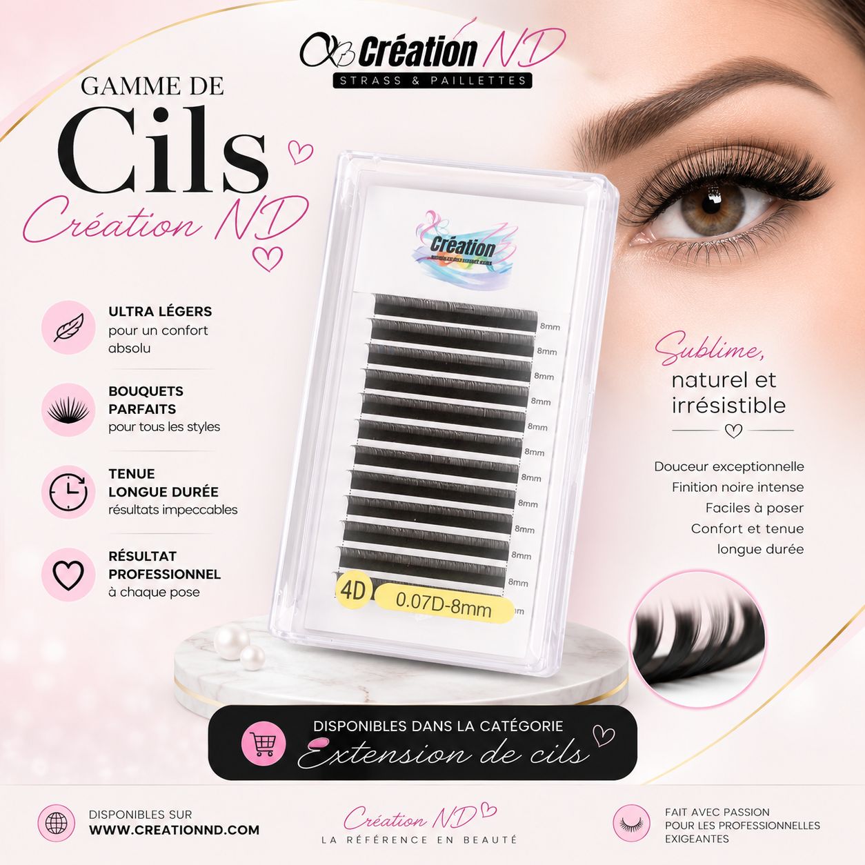 Cils 4D 0,07D-8MM