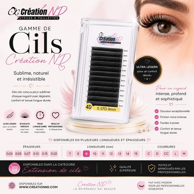 Cils 4D 0,07D-9MM