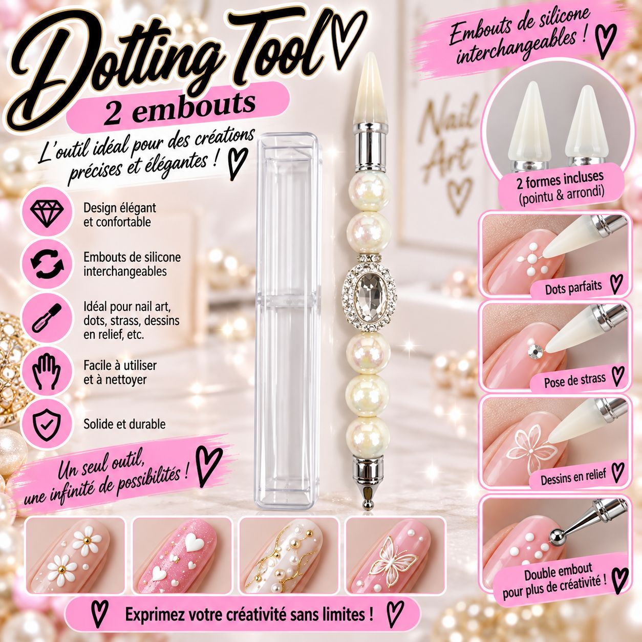 Dotting tools de luxe BLANC