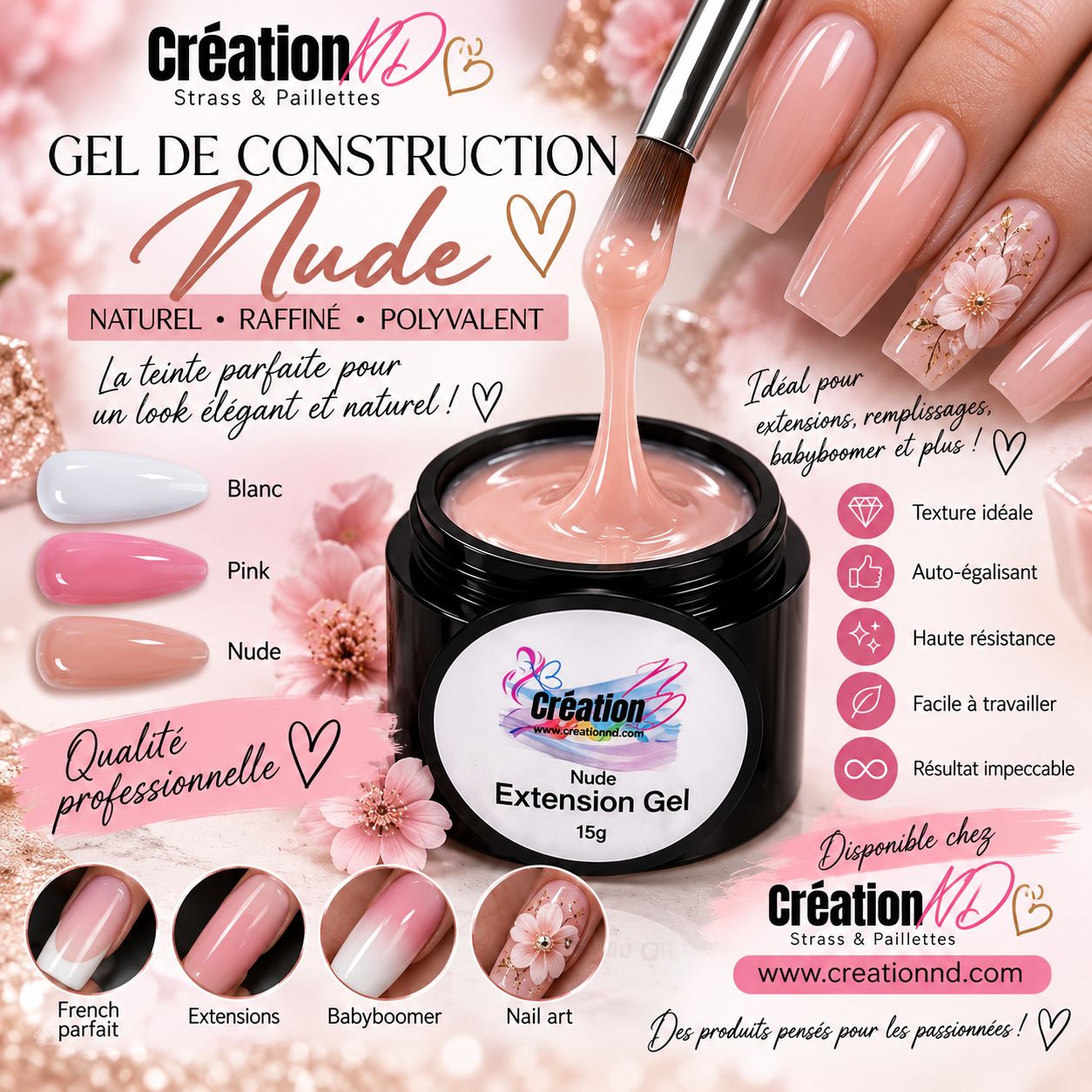 Gel de construction NUDE