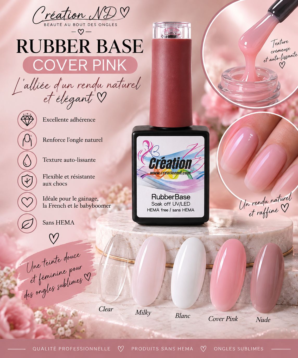 Rubberbase Cover Pink