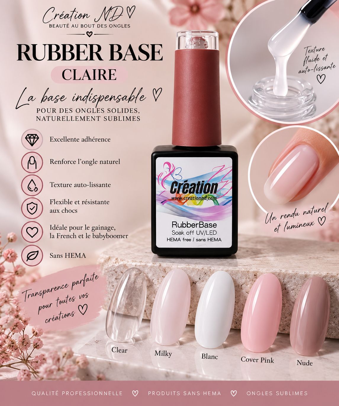 Rubberbase claire