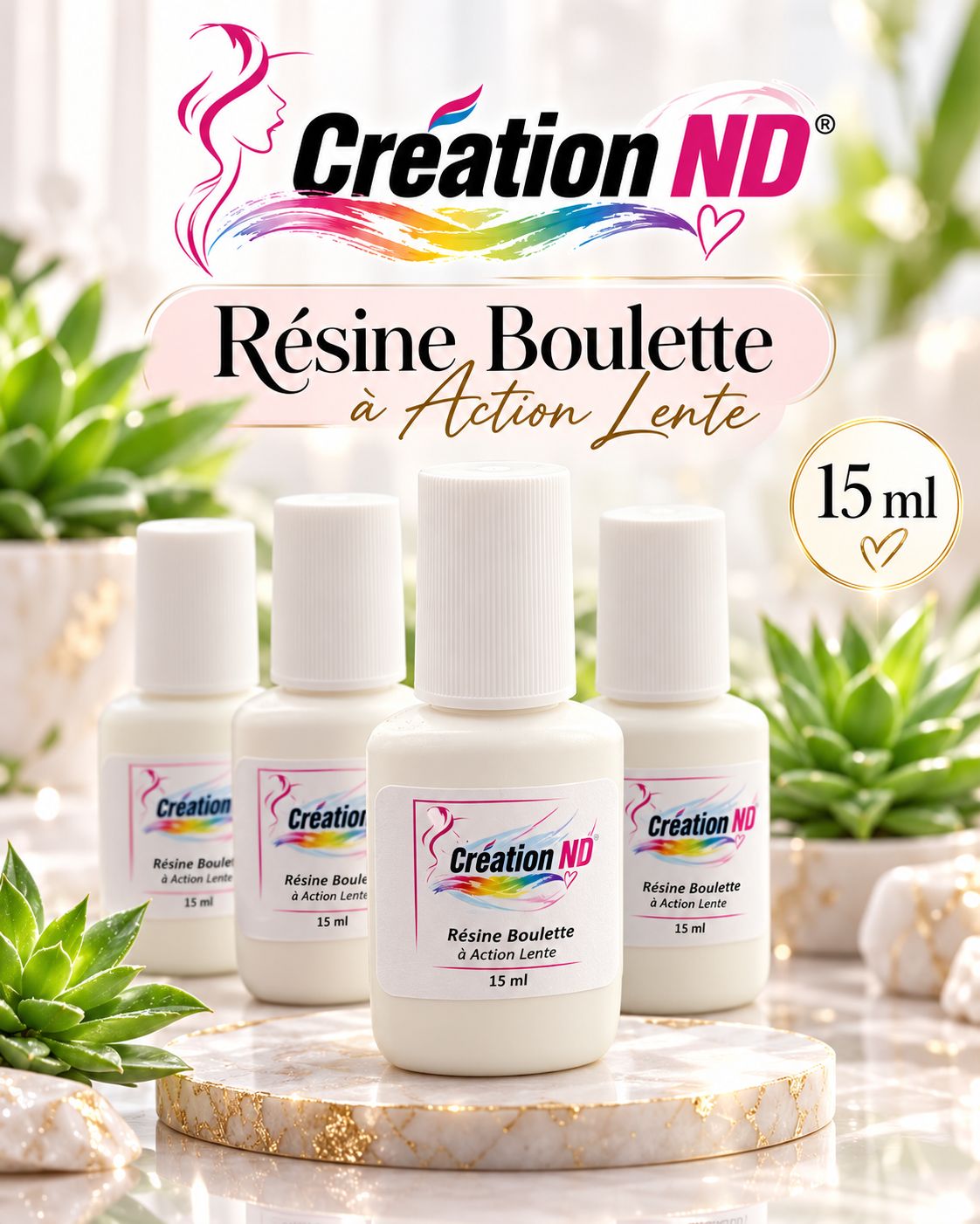 Résine boulette action lente 15 ml