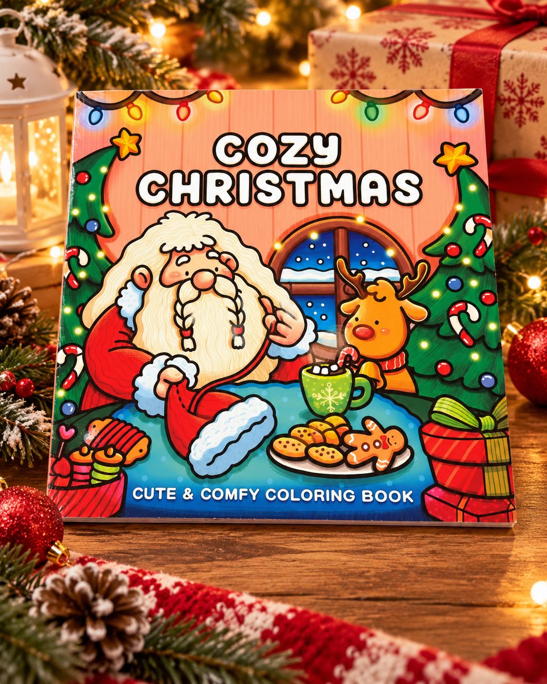 Li re à colorier de Noël