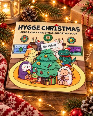 Livre à colorier hygge Christmas