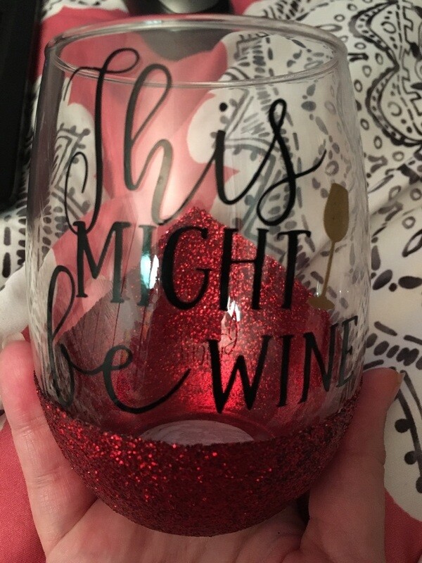 wine glass.