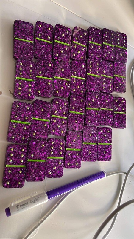 Resin dominoes