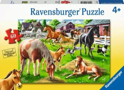 Ravensburger Happy Horses 60 pc Puzzle