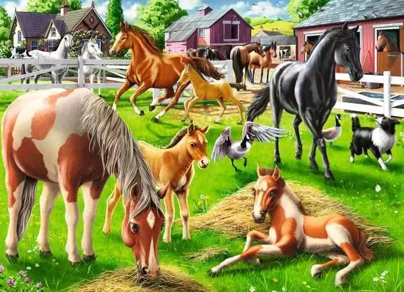 Ravensburger Happy Horses 60 pc Puzzle