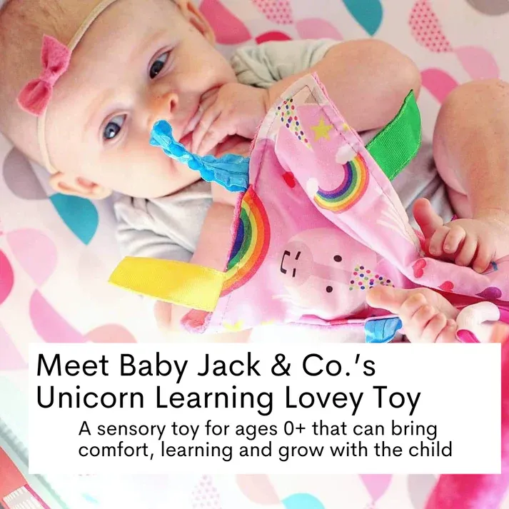 Baby Jack Unicorn Crinkle Square